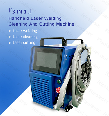 Chłodzenie powietrzem 800W 1200W 1500W 2000W 3 w 1 Mała laserowa spawarka 35kg do cięcia / czyszczenia metalu