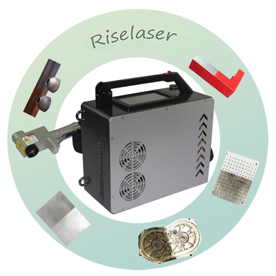 Przenośna maszyna do oczyszczania laserowej 100w 50w do usuwania farby z rdzy metalowej jednopasowa AC 220V