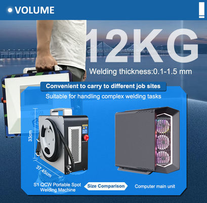 300W/600W Handheld Laser Welding Machine with 5-inch Touch Display and 0.5mm Focal Spot Diameter